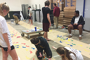 Students in a sports medicine club